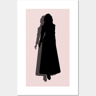 Silhouette of a girl Posters and Art